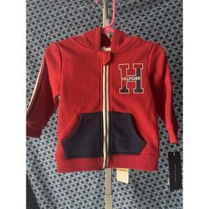 Tommy Hilfiger 2pc. Red/ Blue Jogger Set In Size 12 Months NWT